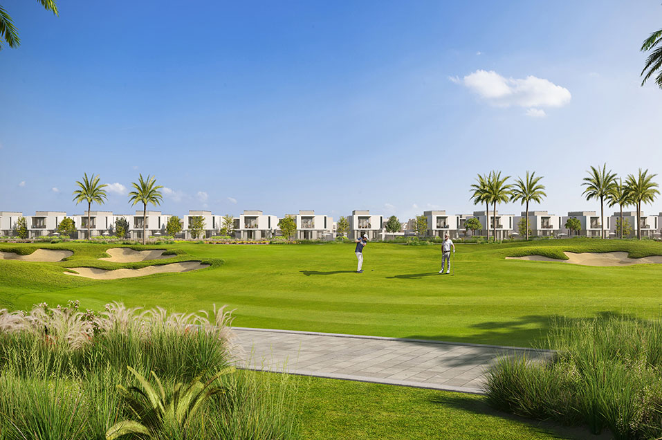 Golf course villas at Emaar South Fairway 2