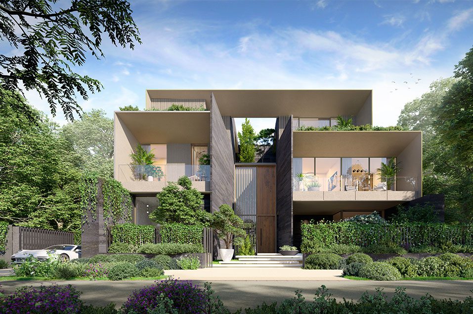 Serenity Mansions at gated community in Dubai Tilal Al Ghaf